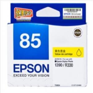 爱普生（EPSON） T0854 (T1224) 黄色墨盒 C13T122480 （适用PHOTO 1390 R330） 在售