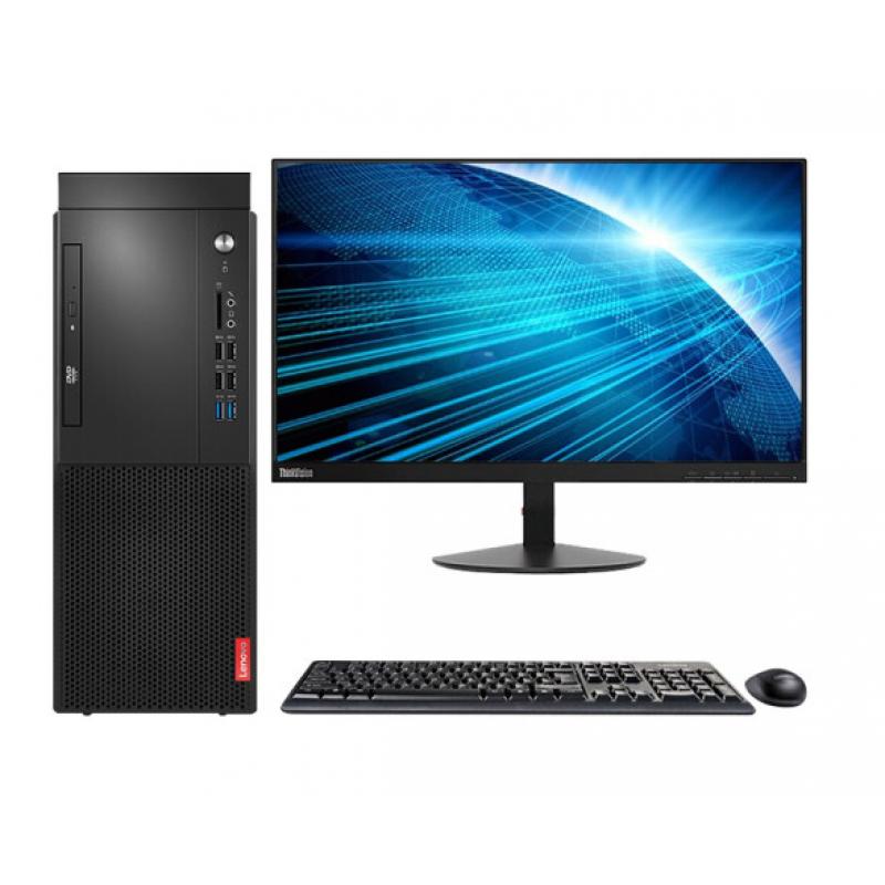 联想/LENOVO  启天M428-A104 （i3-9100/8GB/1TB/集成显卡/DVD刻录光驱/云教室/Win10/21.5 宽屏显示器）台式计算机